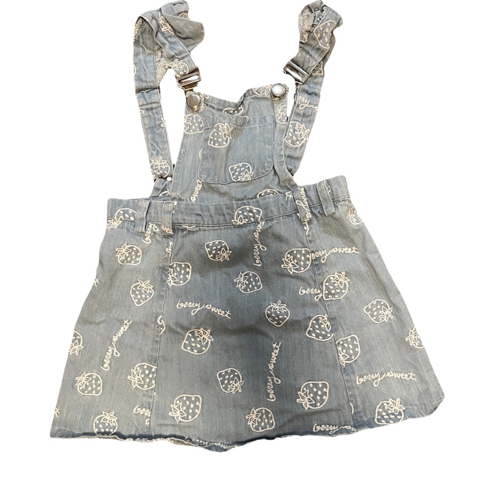 Denim Lemon Jumper Dress 2T